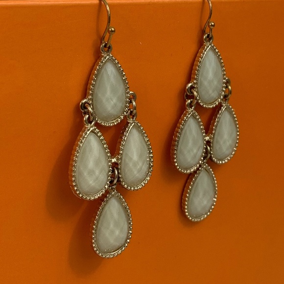 Gold Drop Earrings - Picture 2 of 2